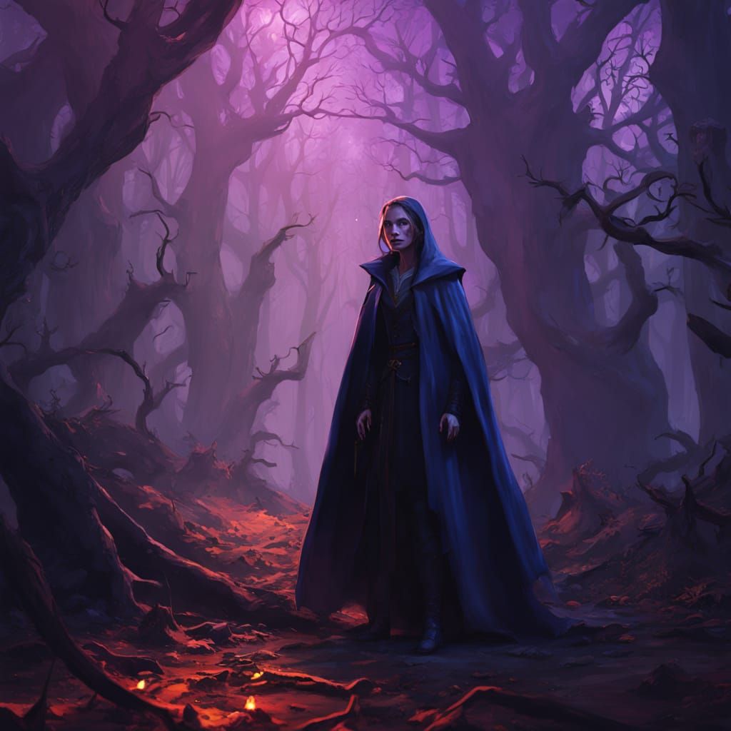 Dark Fantasy Vampire in Golden Hour Lighting