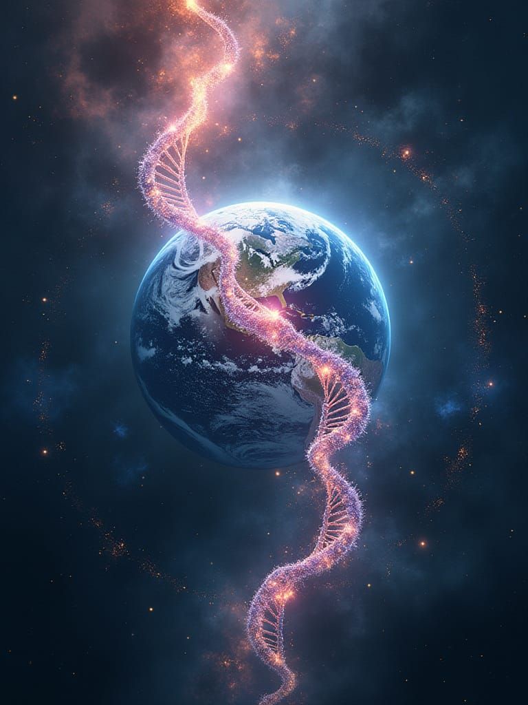 Cosmic Interface Merging with Earth in Sacred Geometry