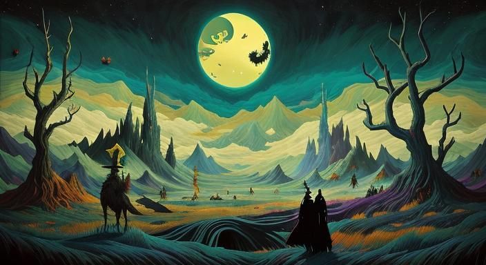 Surreal Battlefield Where Heaven and Hell Meet