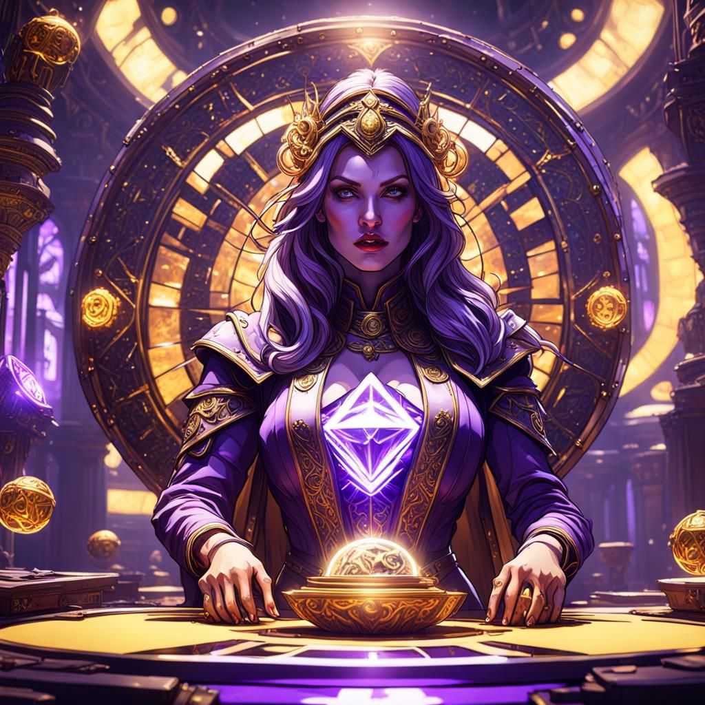 Lady Luck: Dark Fantasy Art in 8K Resolution