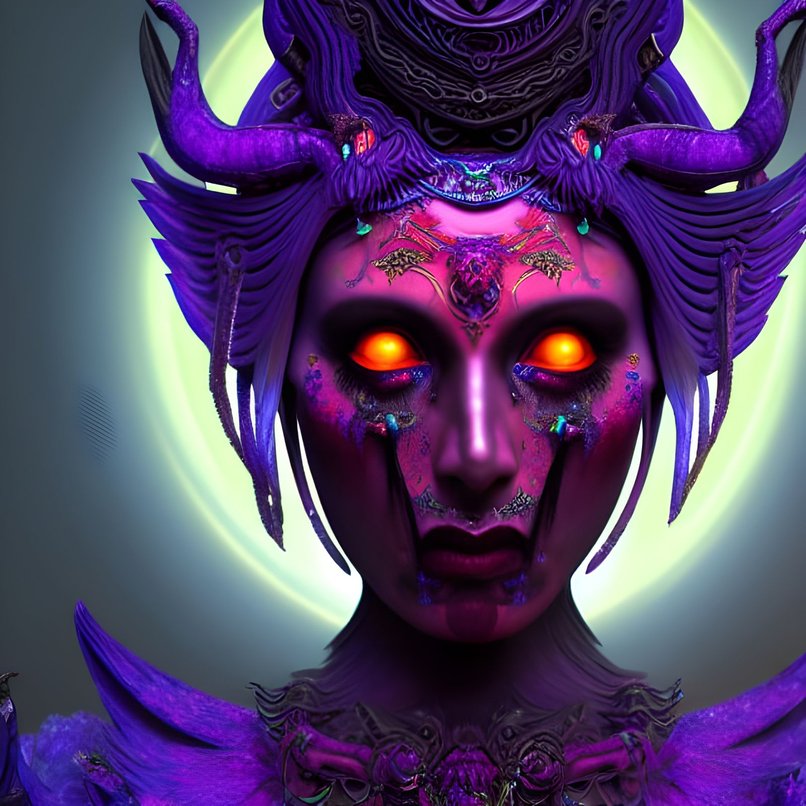 Goddess Kali Portrait in Hyperrealistic Digital Art
