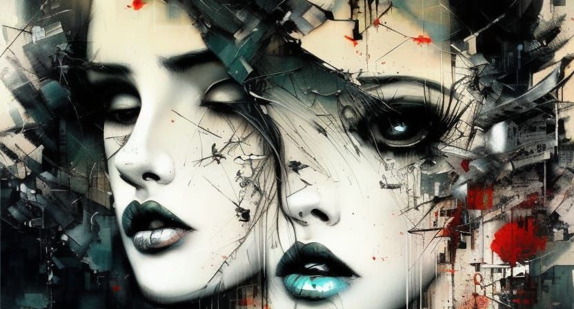 Psychedelic Sadness: A Detailed Digital Masterpiece