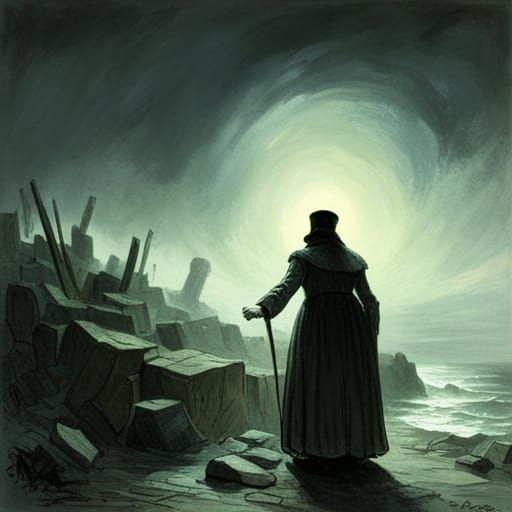 Eerie Wishes: Gothic Horror Illustration