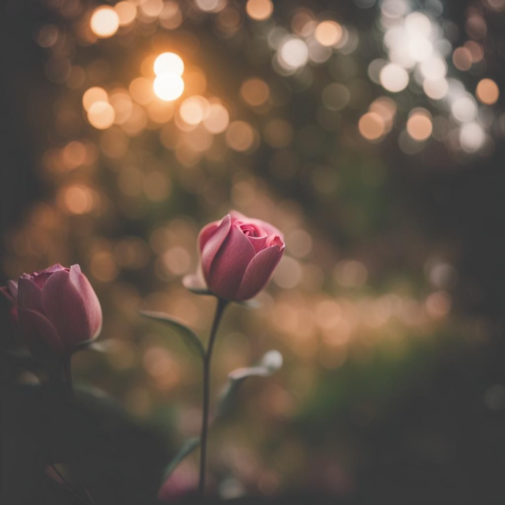 Professional Photograph with Bokeh and Natural Lighting