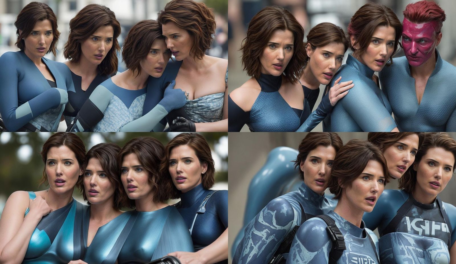 A shocked Cobie Smulders