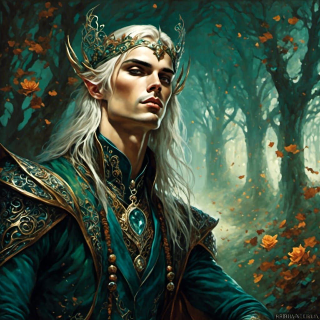 Elegant Elven Prince Portrait