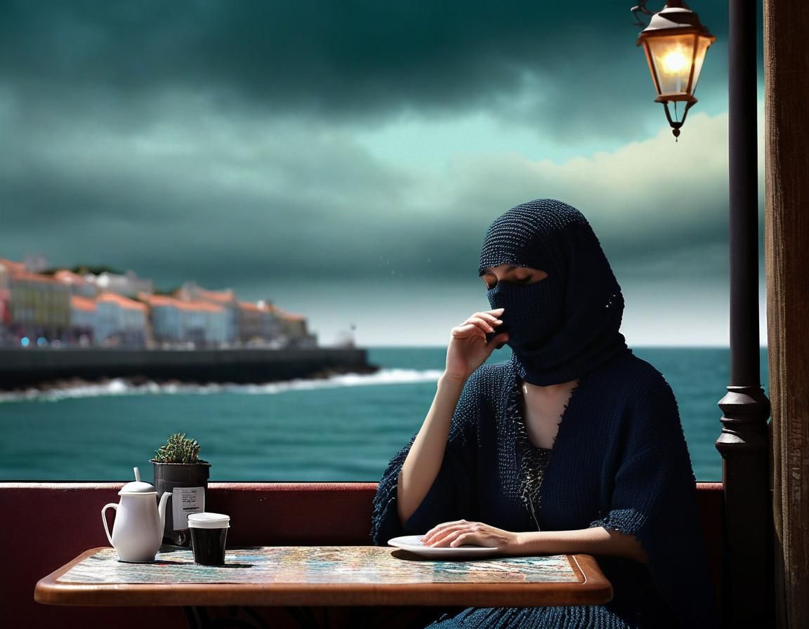 Anthropomorphic Cedilla Listens to the Sea: Character Design