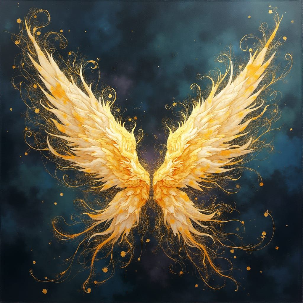 Golden Wings of Resilience Unfold