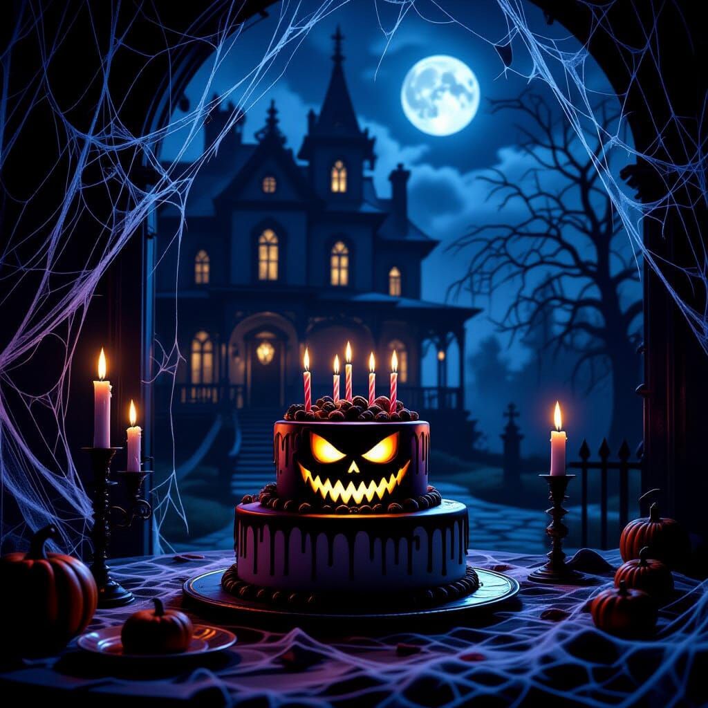 Spooky Birthday Party in Haunted Mansion
