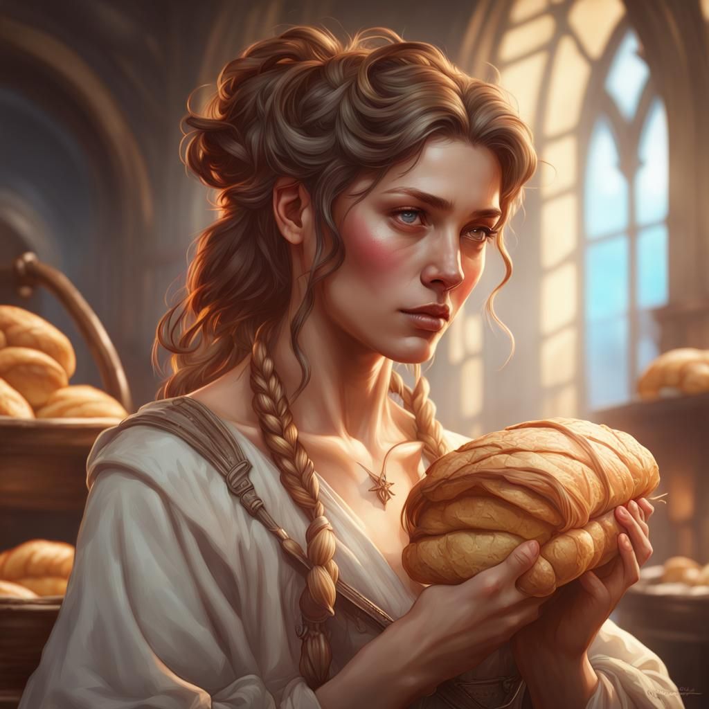 Delicious Bread: Hyperdetailed Portrait in 8K Resolution