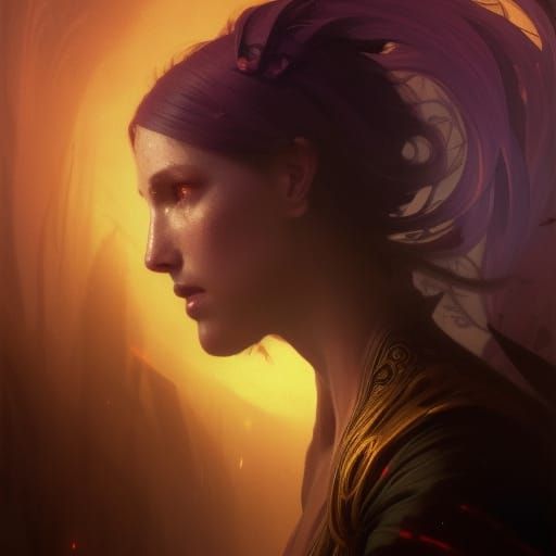 Dark Fantasy Face to Face Concept Art