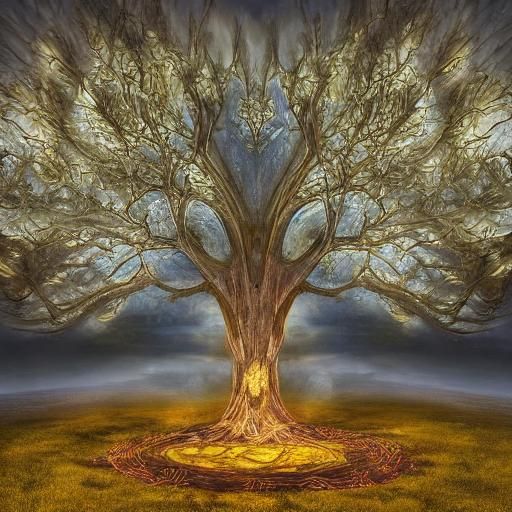 Mystical Celtic Druid in Stone Circle: Digital Art