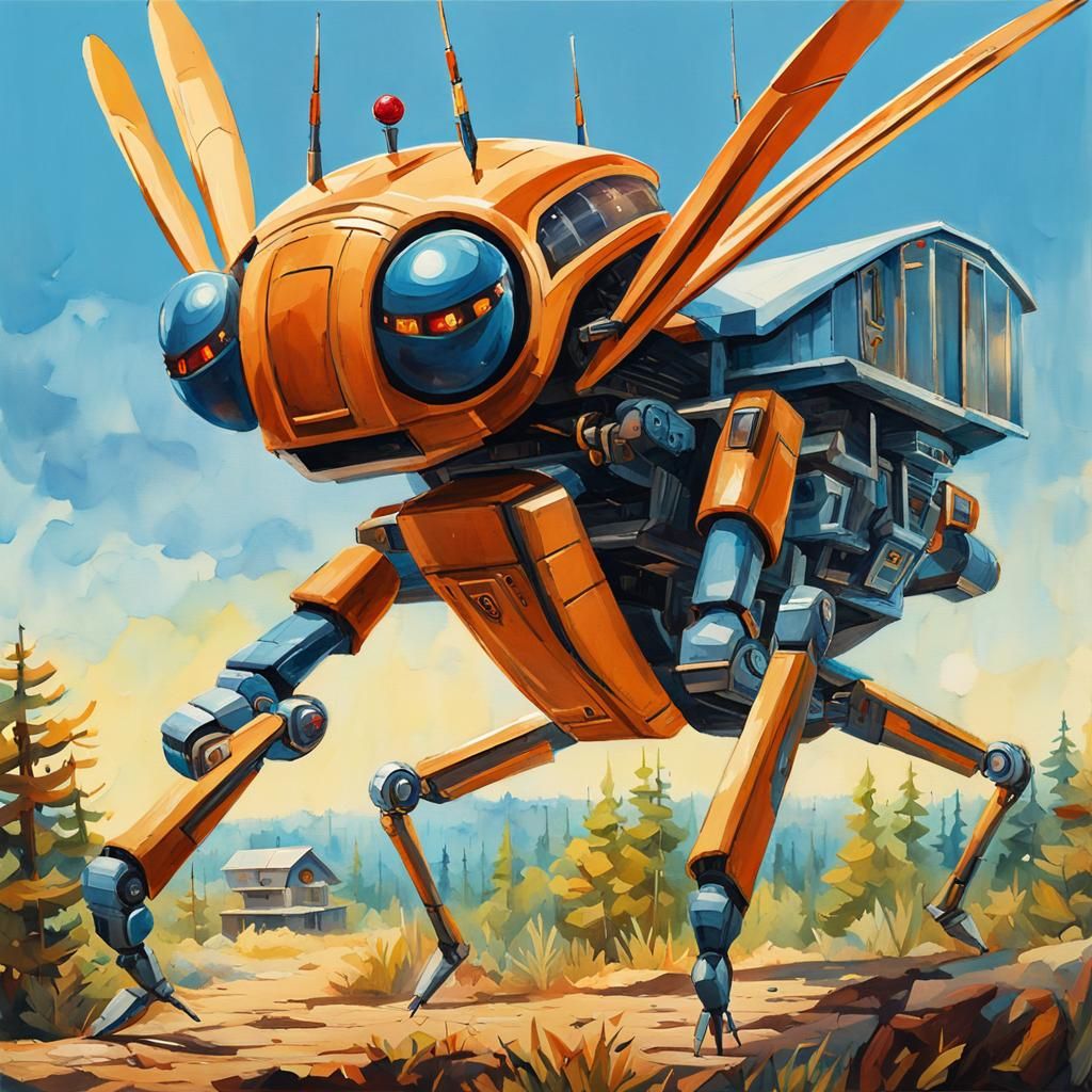 Robot Cricket Leaping Through Forsaken Forest