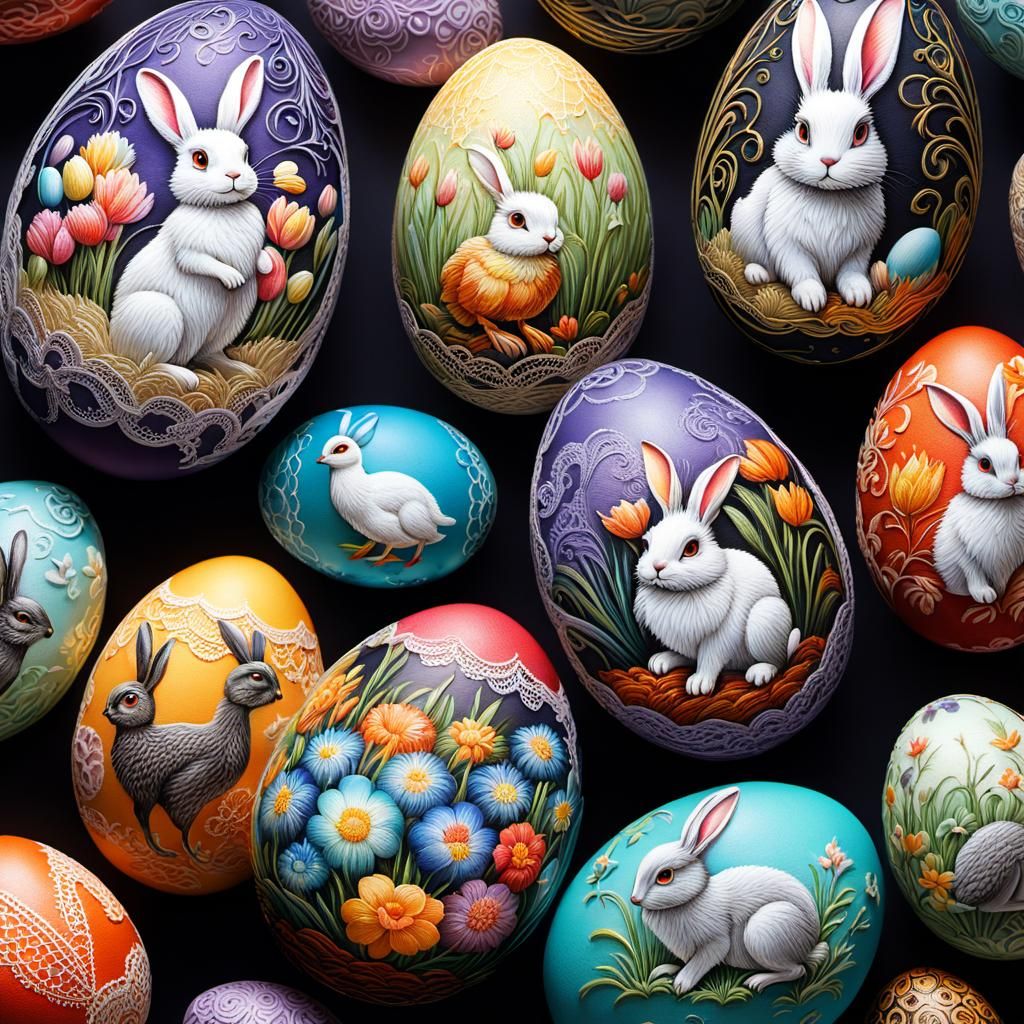 Easter Eggs: Rabbits