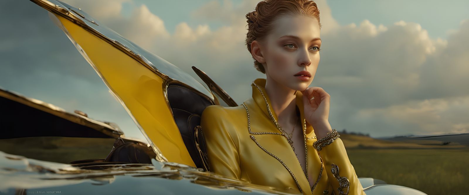 Eldritch Alien Pets in Hyperreal Glazed Landscape