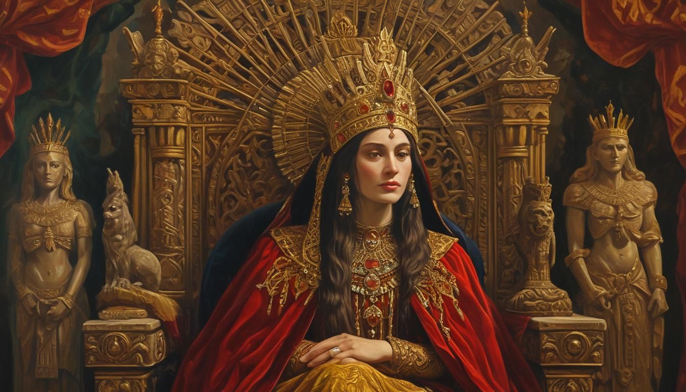 Queen of Lemuria Portrait in Fauvist Style