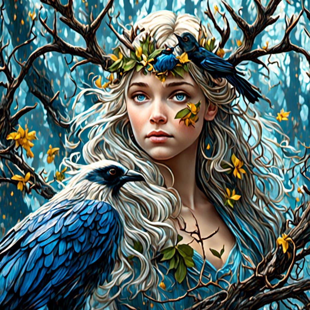 Santa's Oracle as a painting.