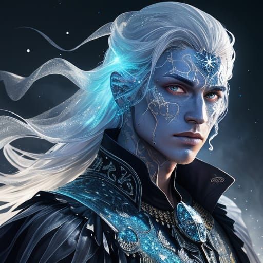 Ethereal Specter Illuminated by Lunar Glow