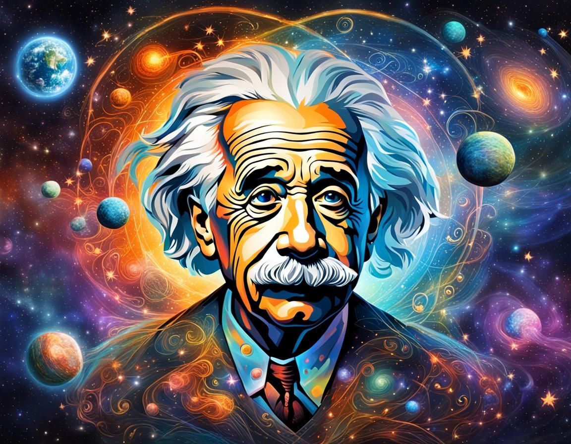 Cosmic Time Illusion: Holographic Astral Illustration