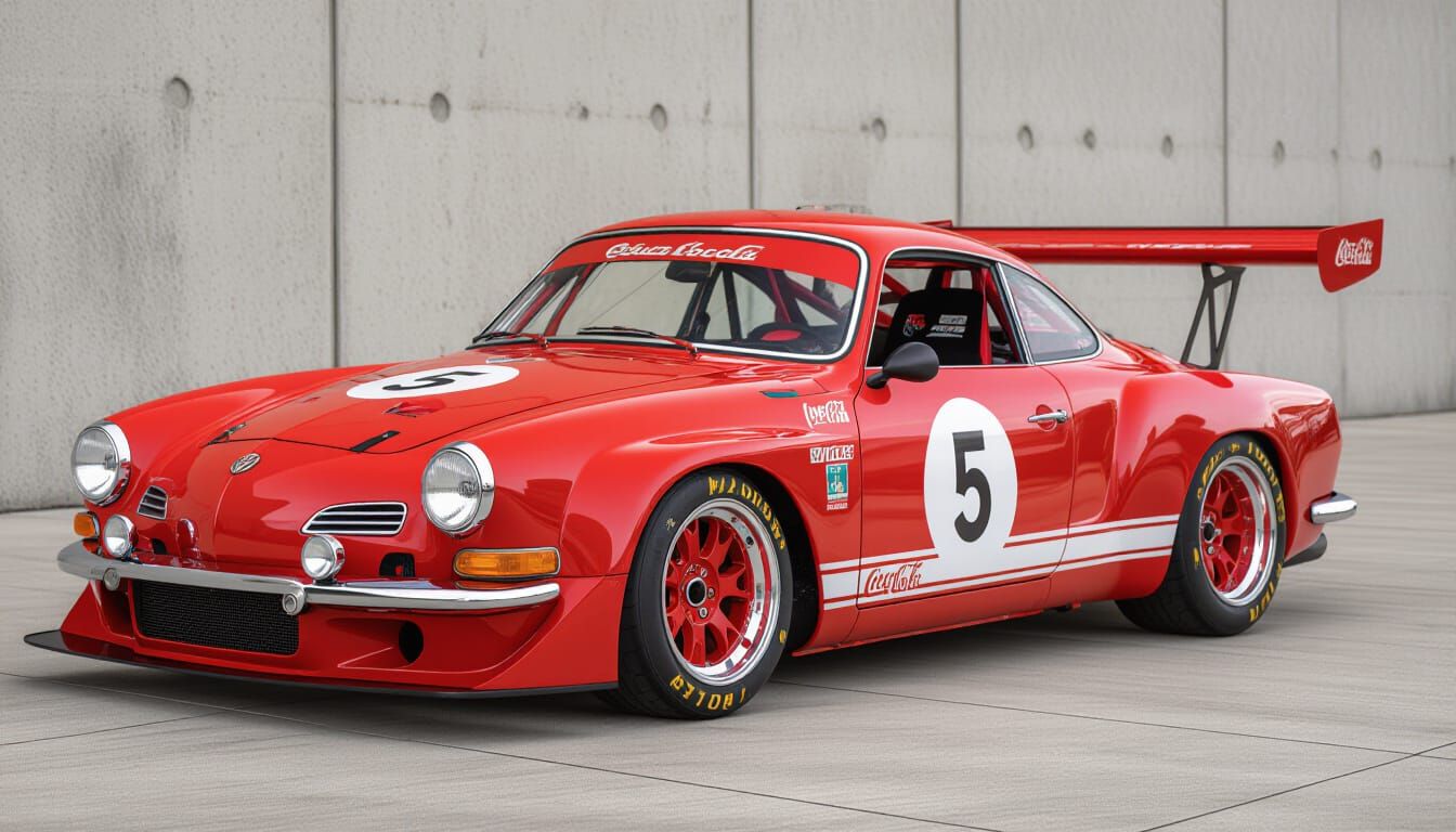 Coca-Cola Racing Karmann Ghia GT3: Retro-Modern Design
