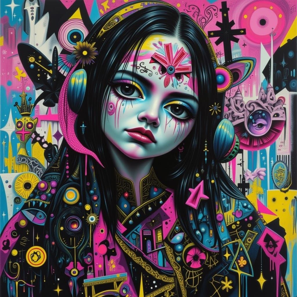 Glitch Portrait in Augmented Reality Style