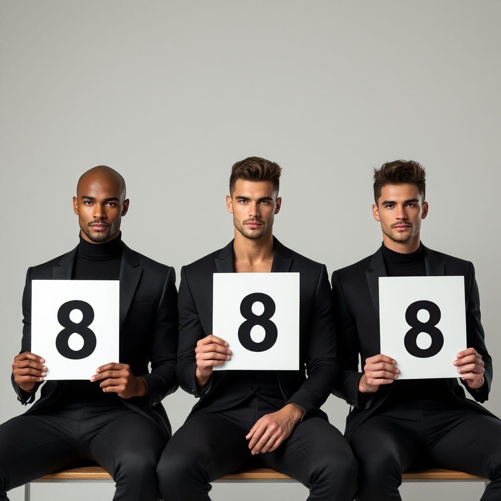 Elegant Gymnastics Judges in Art Deco Style