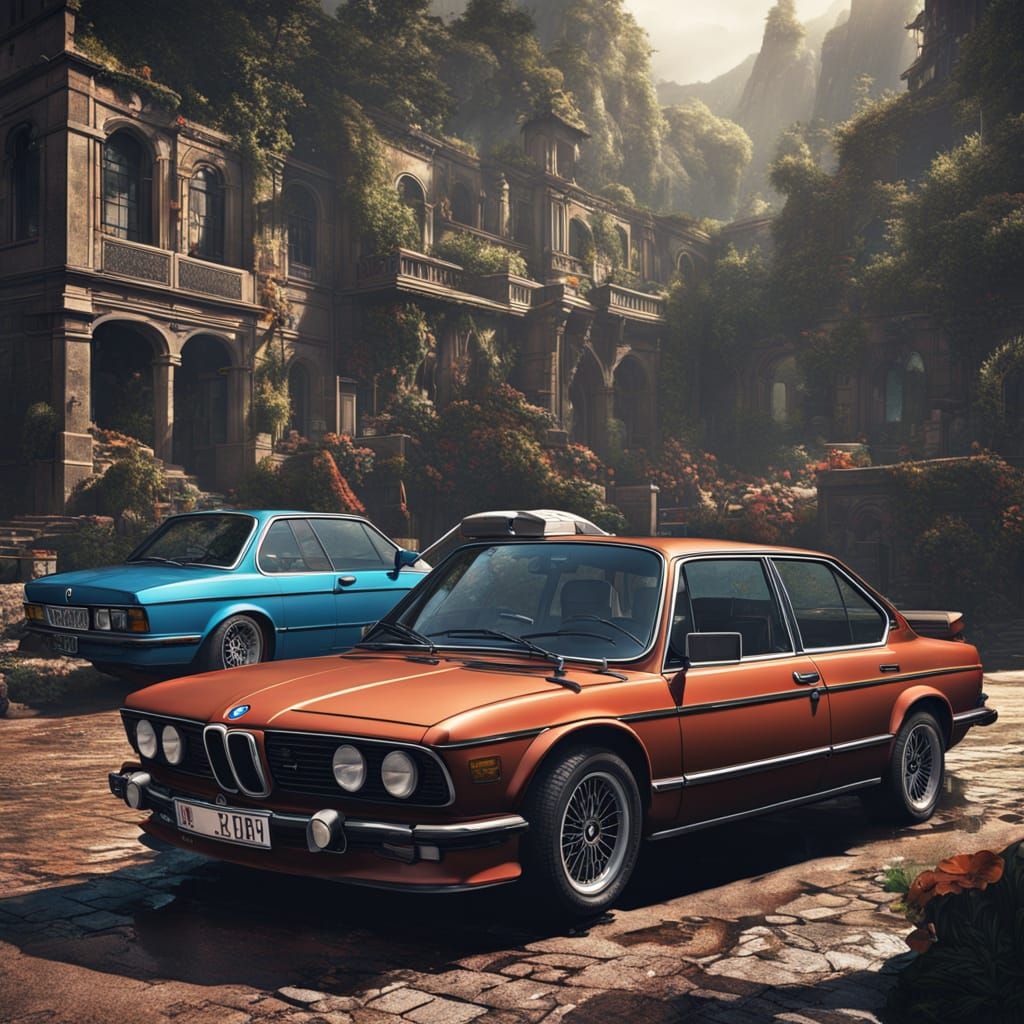 BMW Elegance in Fantasy Landscapes