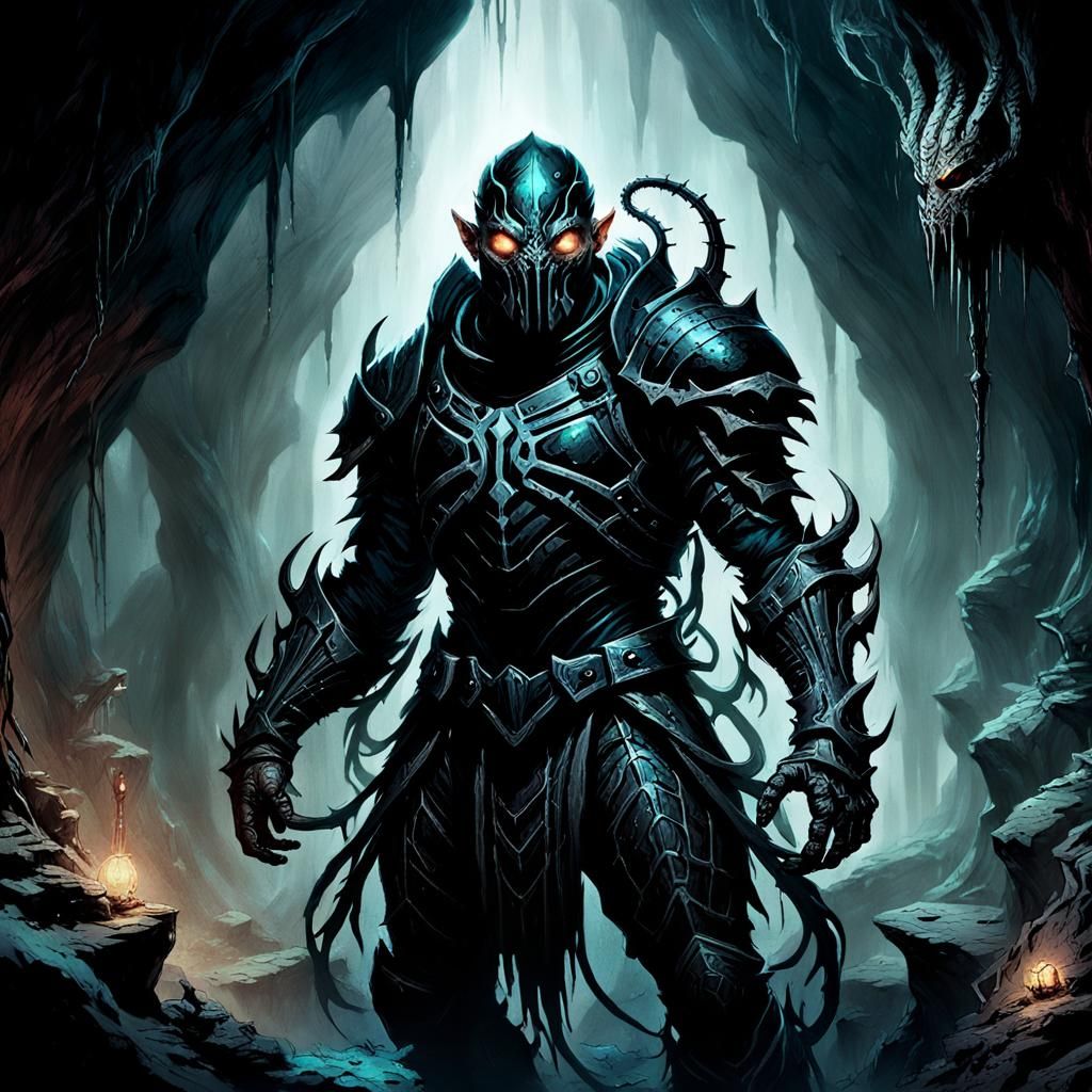 Dwarf Artificer in Symbiote Armor Concept Art