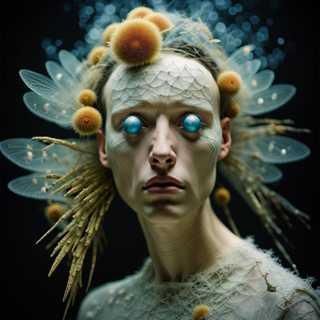 Magical Biological Dreamscape with Chromatic Aberration