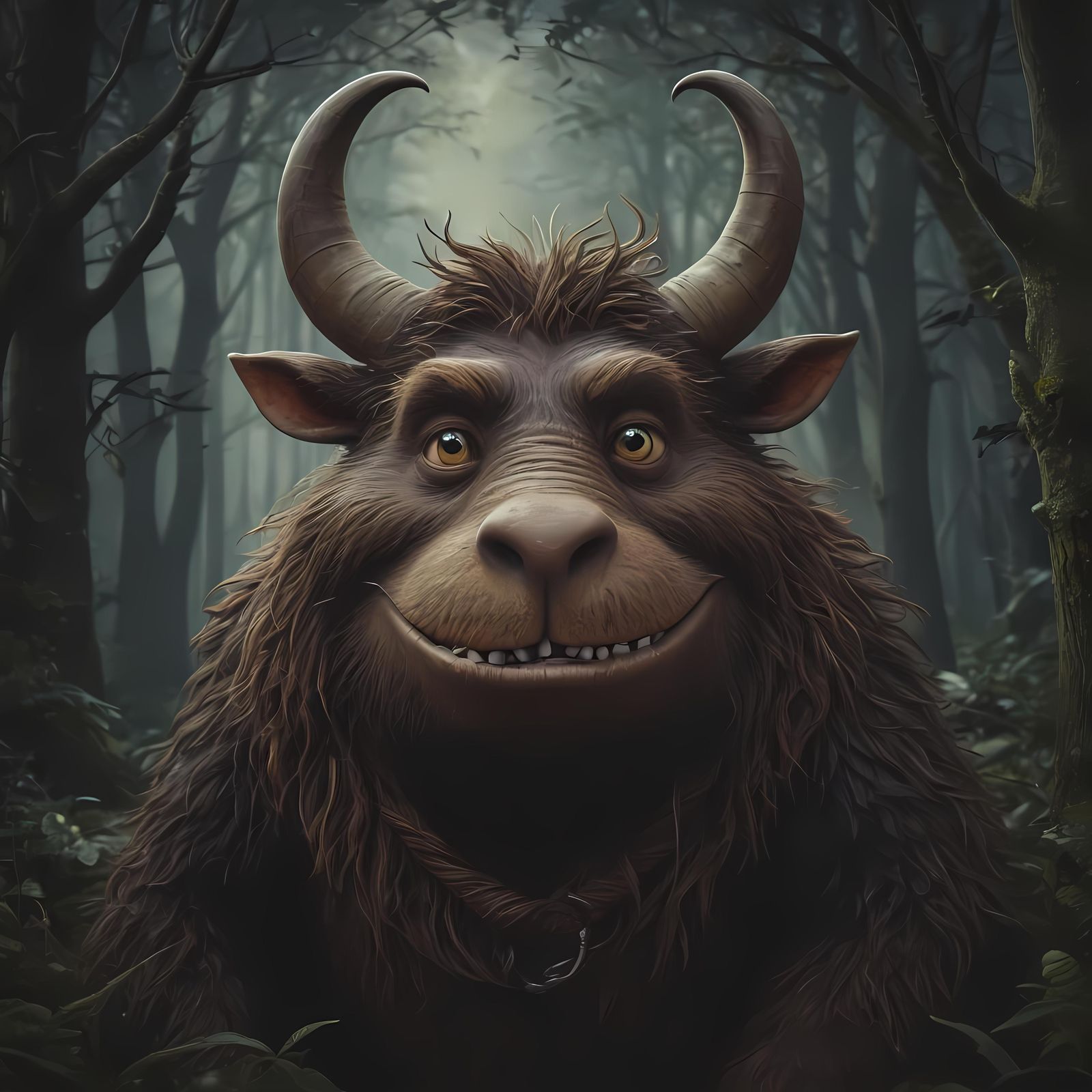 Dark Fantasy Portrait of The Gruffalo
