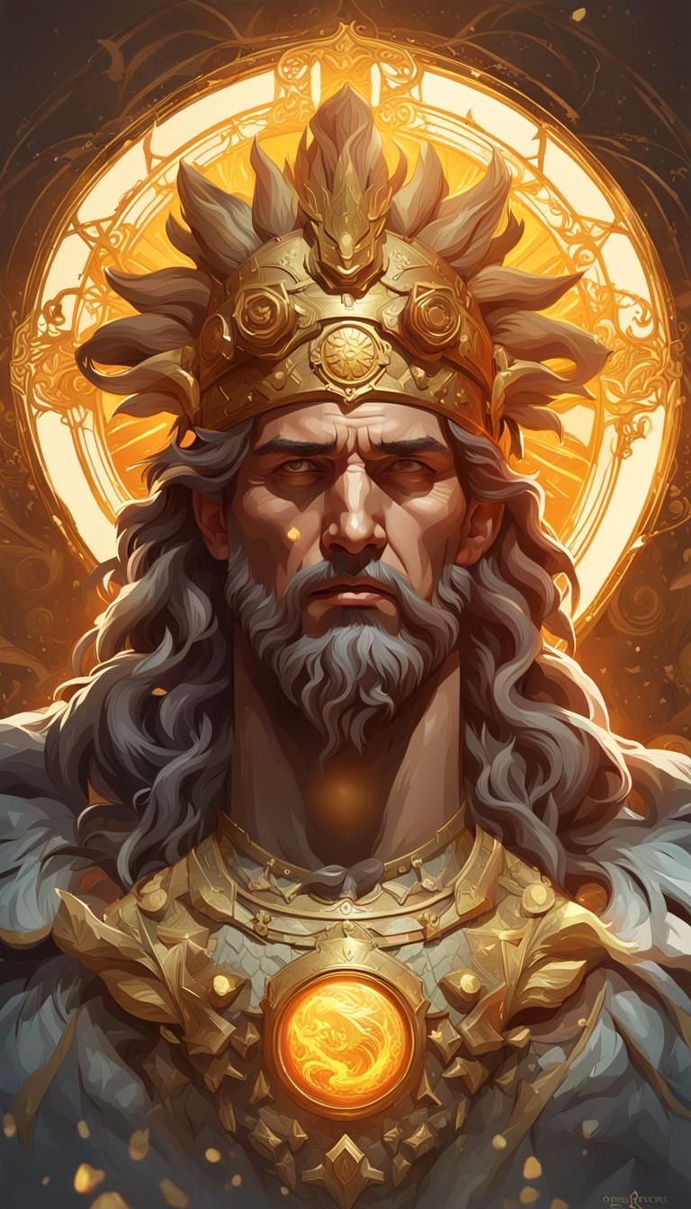 Sol Invictus Portrait in Hyperdetailed Digital Art