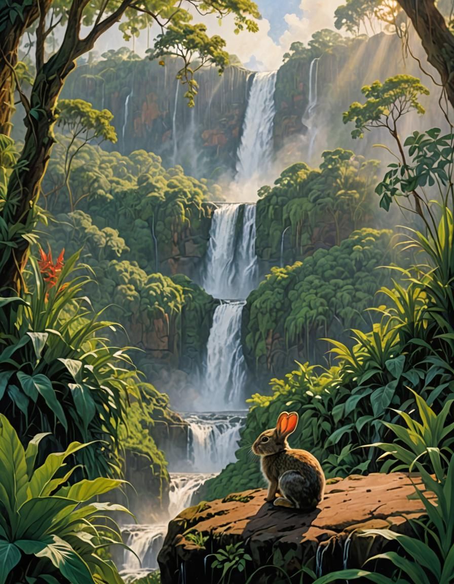 Rabbit at Victoria Falls: Wildlife Photography