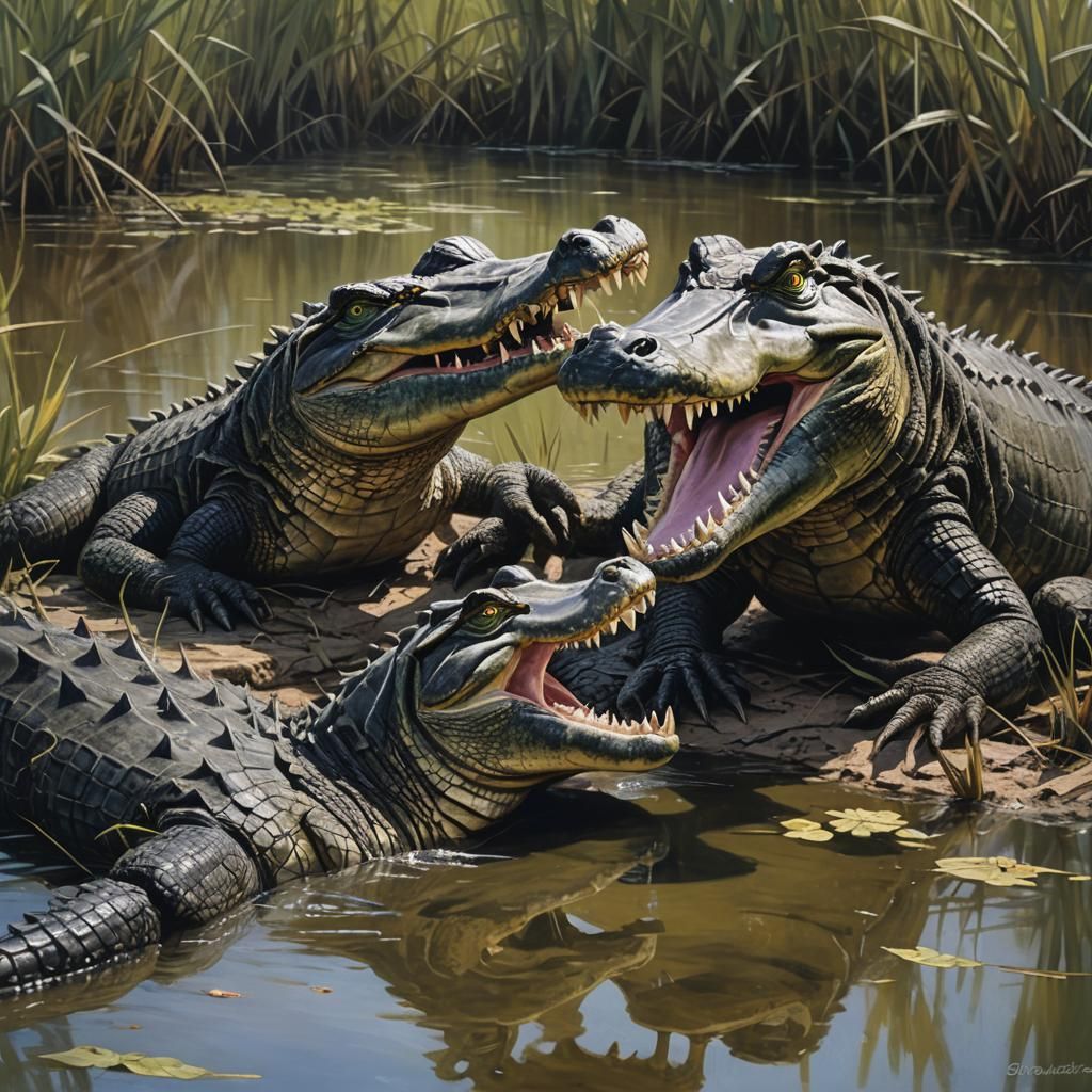 Epic Wildlife Battle in the Everglades