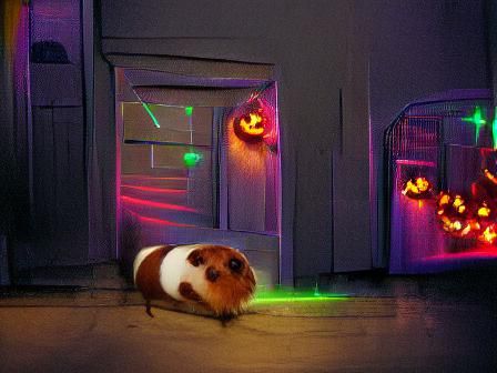 Guinea Pig in Halloween Costume