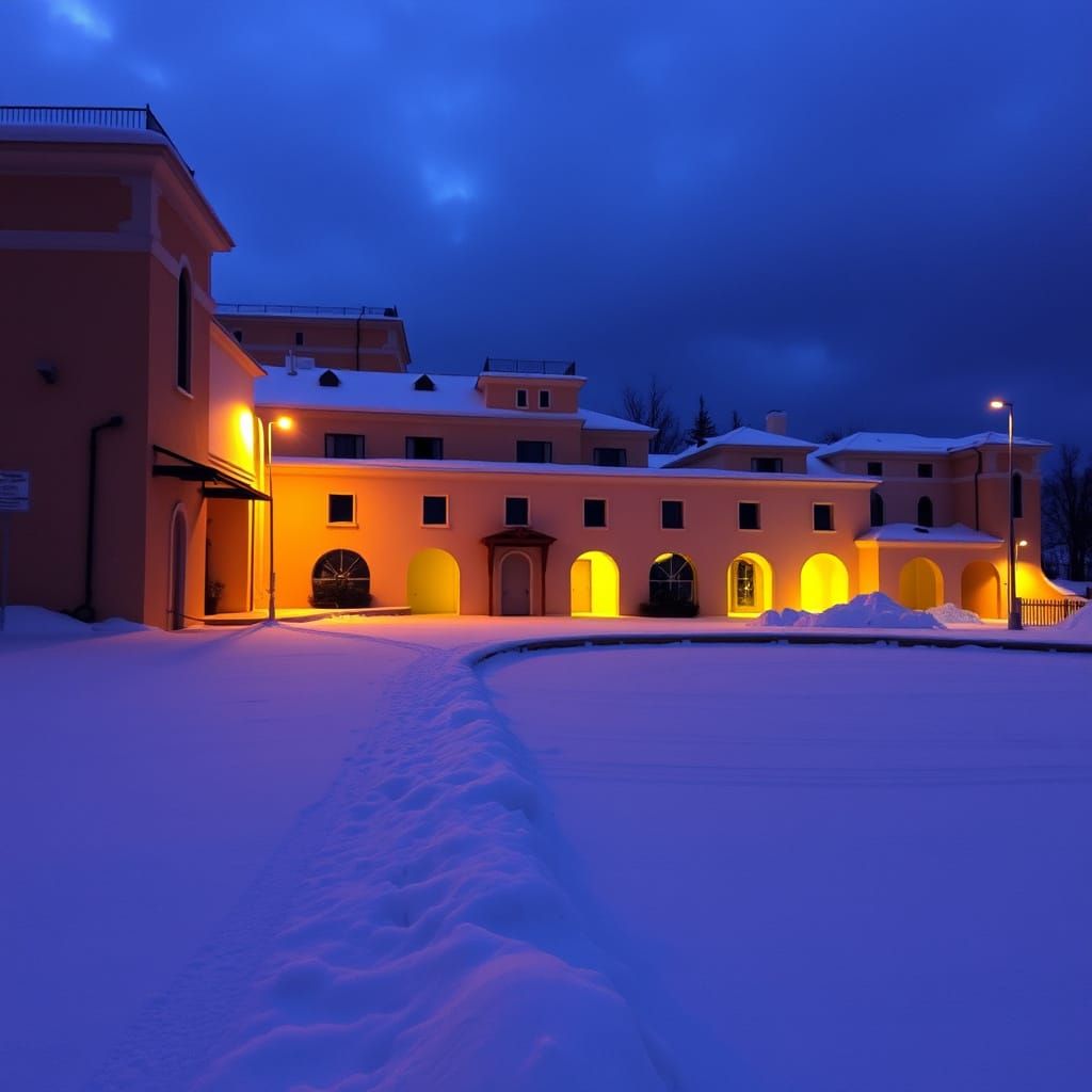 Dreamy Abode in a Whimsical Landscape