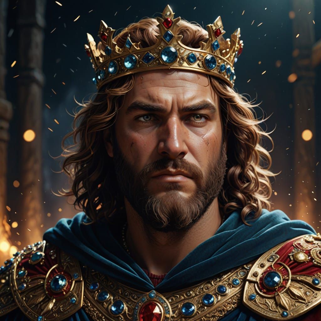 A stunning, close portrait of Menelaus of Sparta.