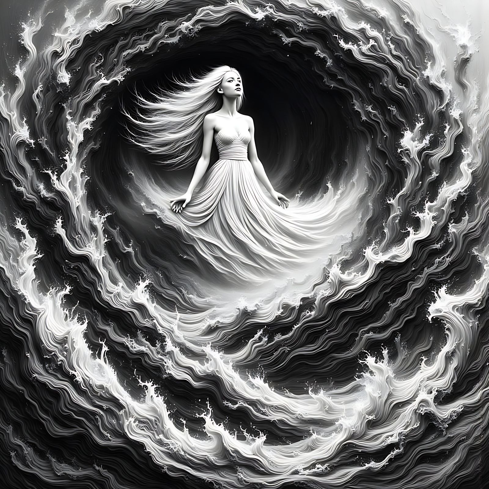 Windswept Calligraphy Sketch in Molten Lava Style