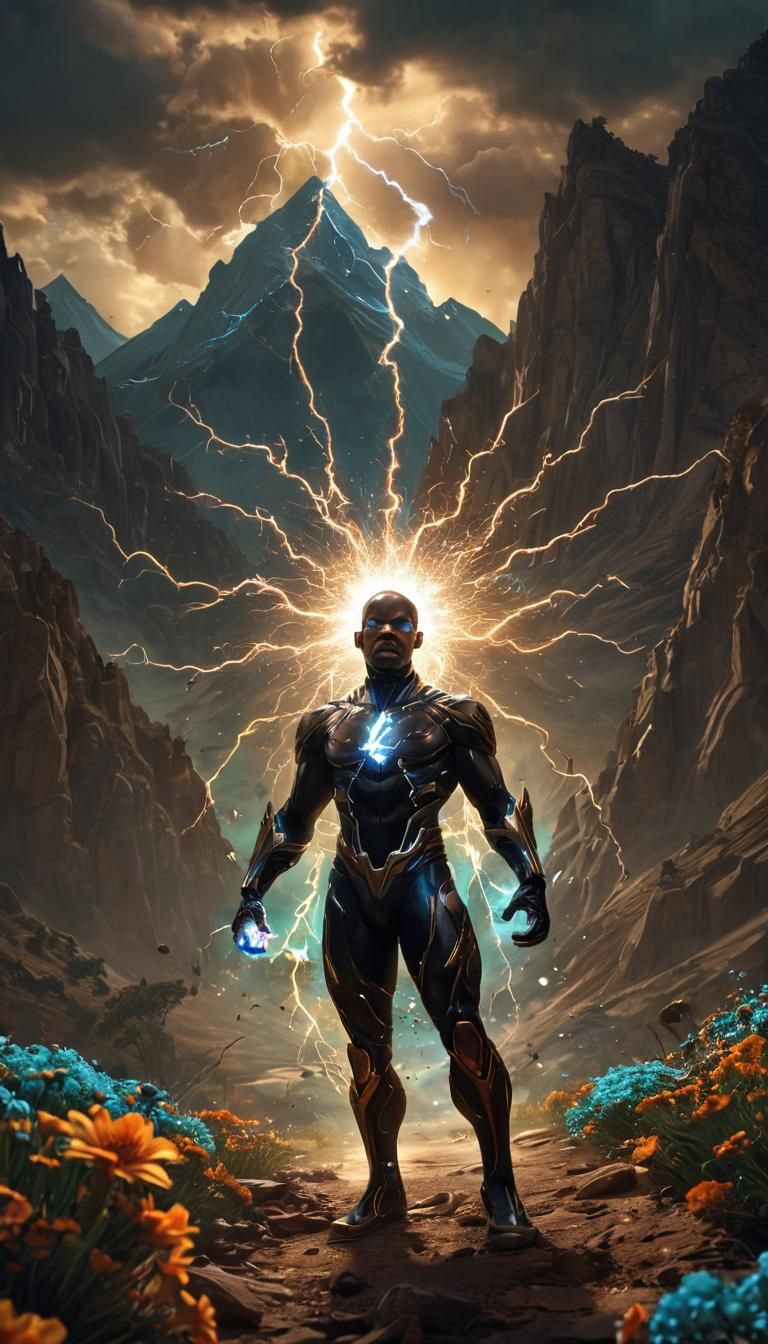 Black Lightning Spell Cast by Shadow Mage