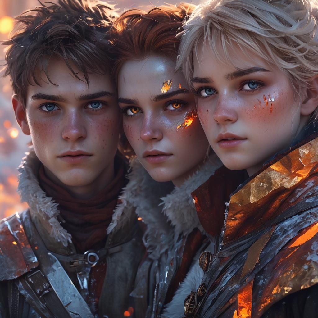 Triplets of Fire and Ice