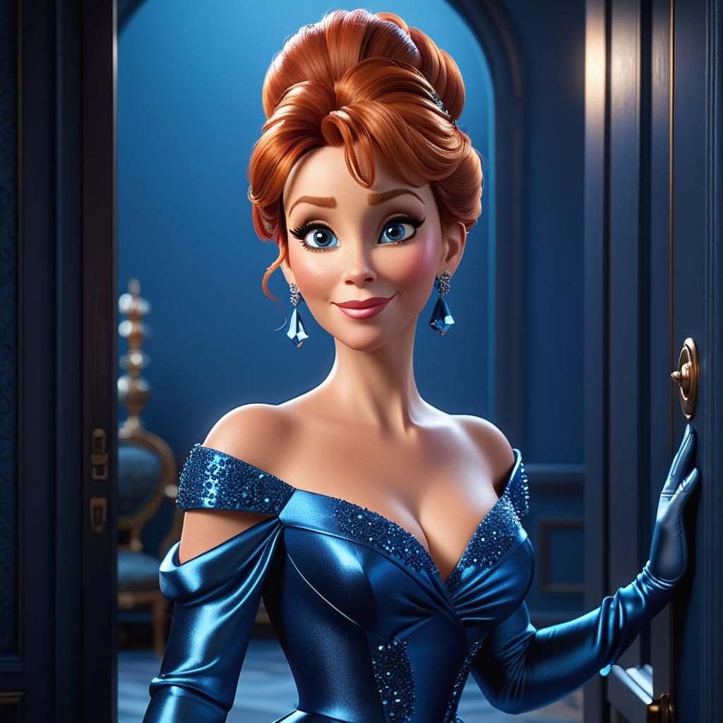 Reba McIntire as Glamorous 3D Digital Art