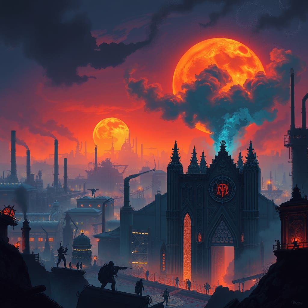 Forged World on the Galactic Edge in Grim, Industrial Decay