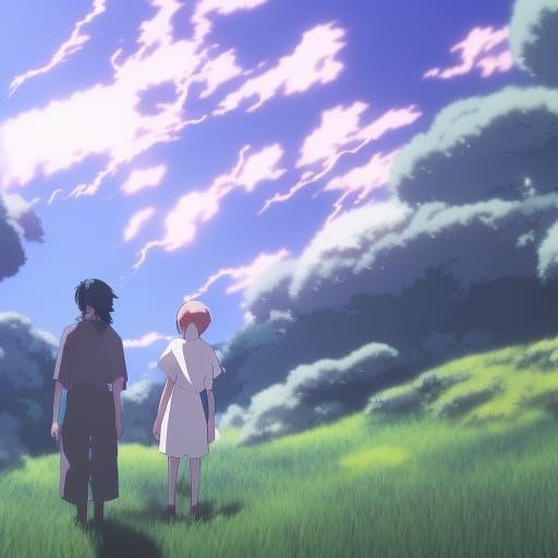 Anime Anti-Hero in Studio Ghibli Style