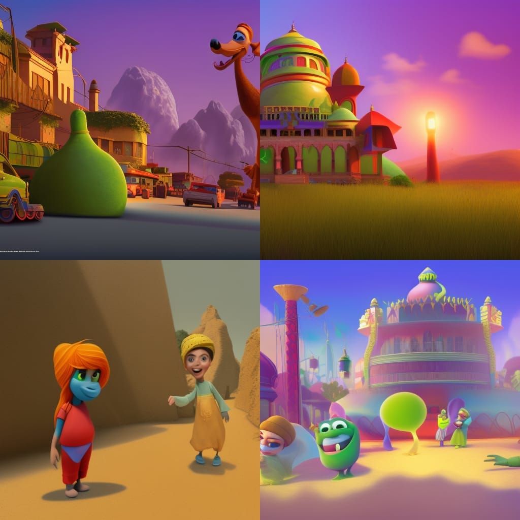 Pakistan in Pixar Style 3D Digital Art