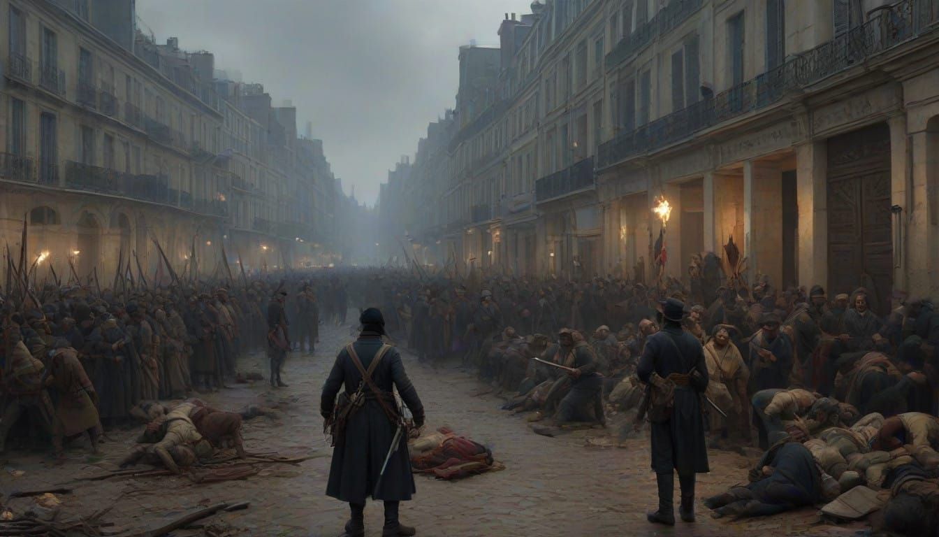 Stormy Paris in Reign of Terror Horror Art