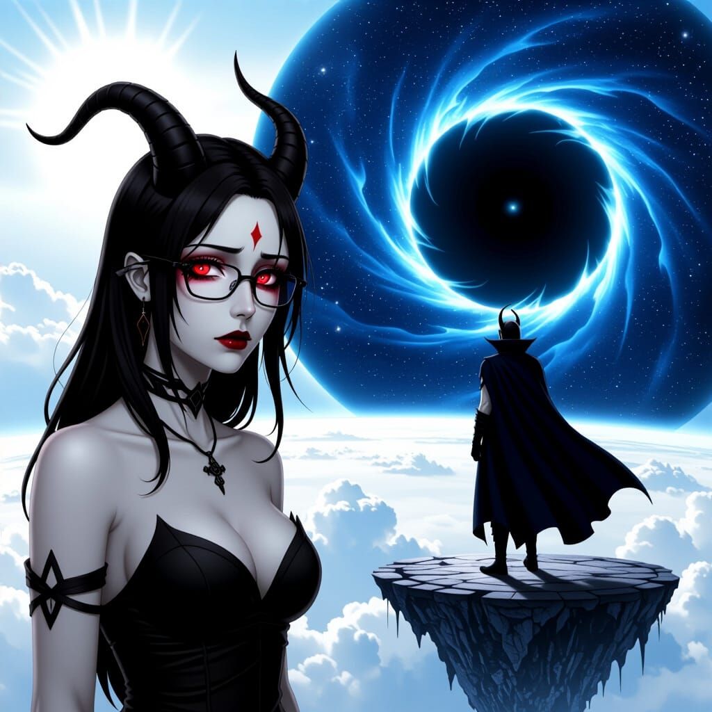 Reformed Villainess Confronts Cosmic Boss in Realistic Style