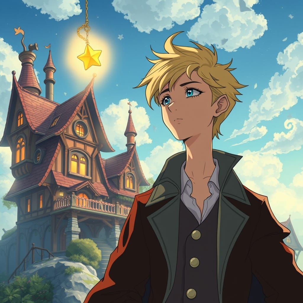 The Wizard Howl, and his familiar the falling star Calcifer ...