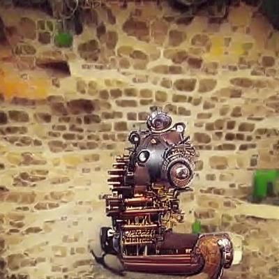 Steampunk Engine: A Bizarre Mechanical Marvel