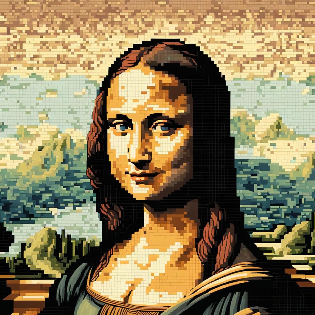 Mona Lisa Pixel art