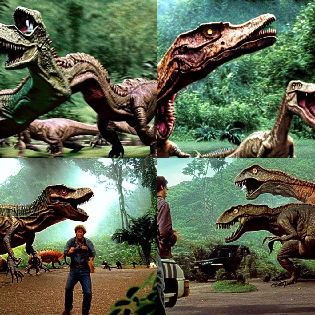 AI Interpretation of Jurassic Park