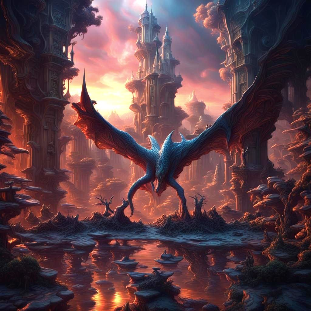 Darkness and Light: A Surreal Matte Painting